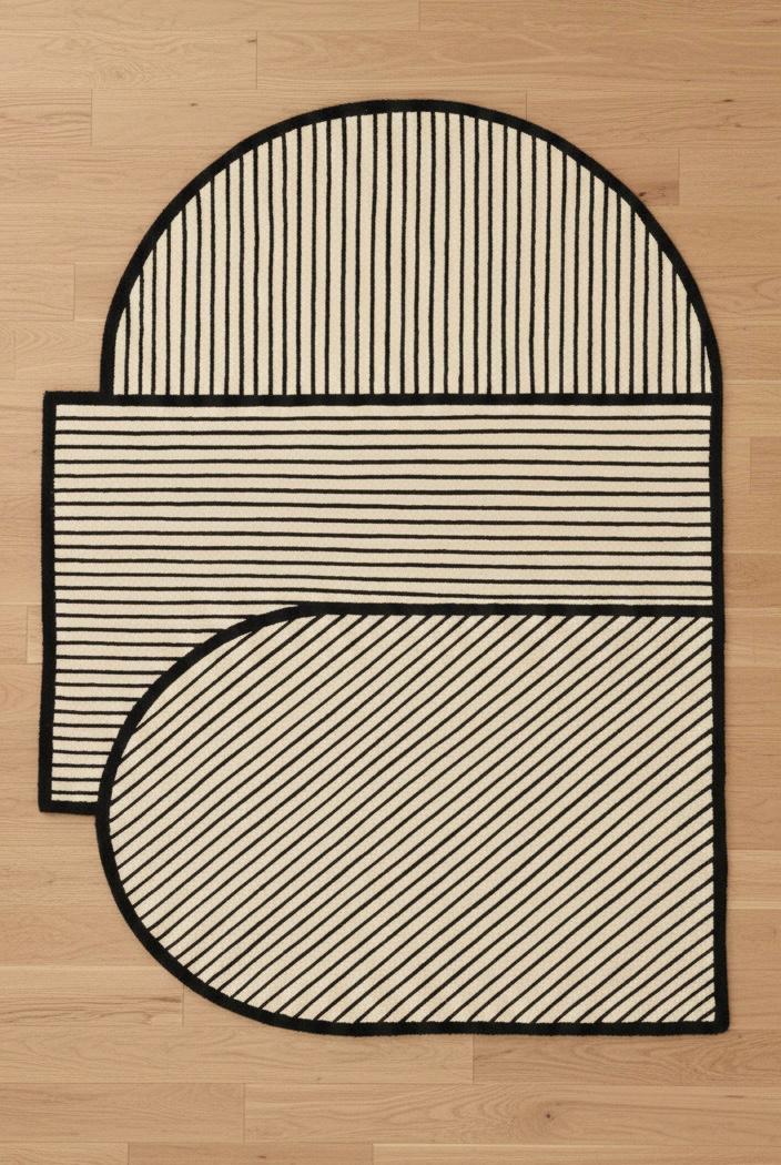 The Zebra’s Blueprint Irregular Rugs