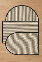 The Zebra’s Blueprint Irregular Rugs