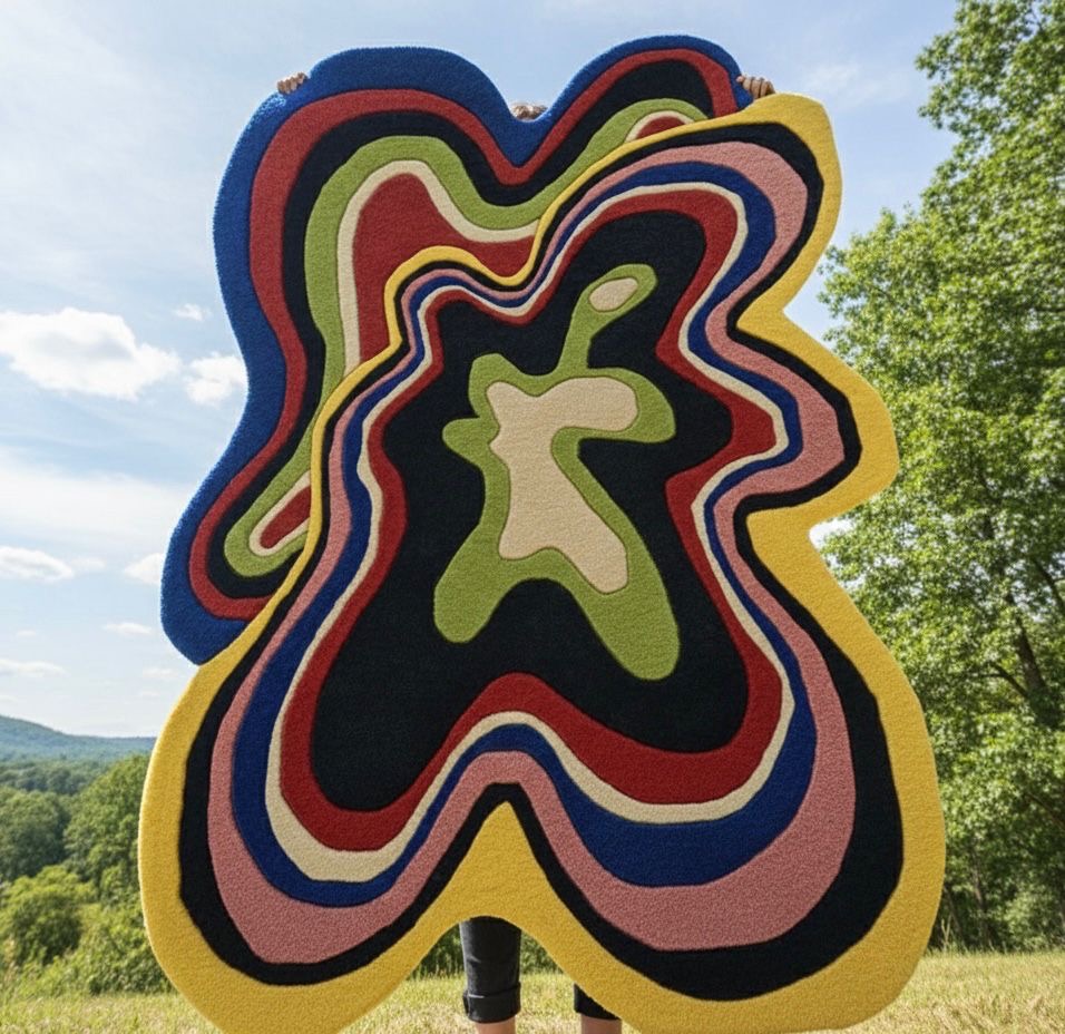 The Cosmic Spill Irregular Rugs