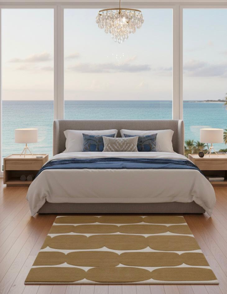 Mustard Mosaic Handtufted Rugs