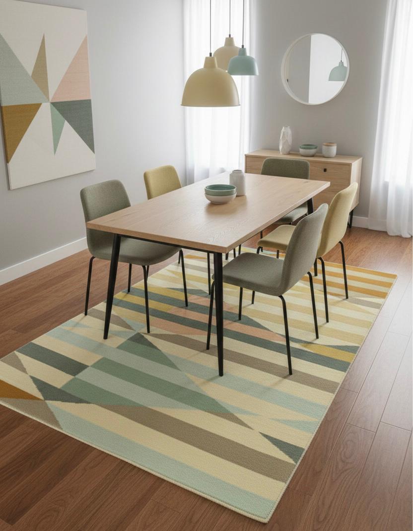 Pastel Symmetry Handtufted Rugs