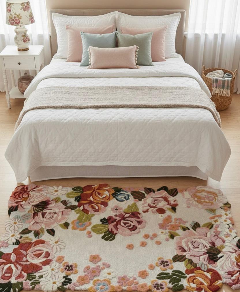 Wildflower Noir Irregular Rugs