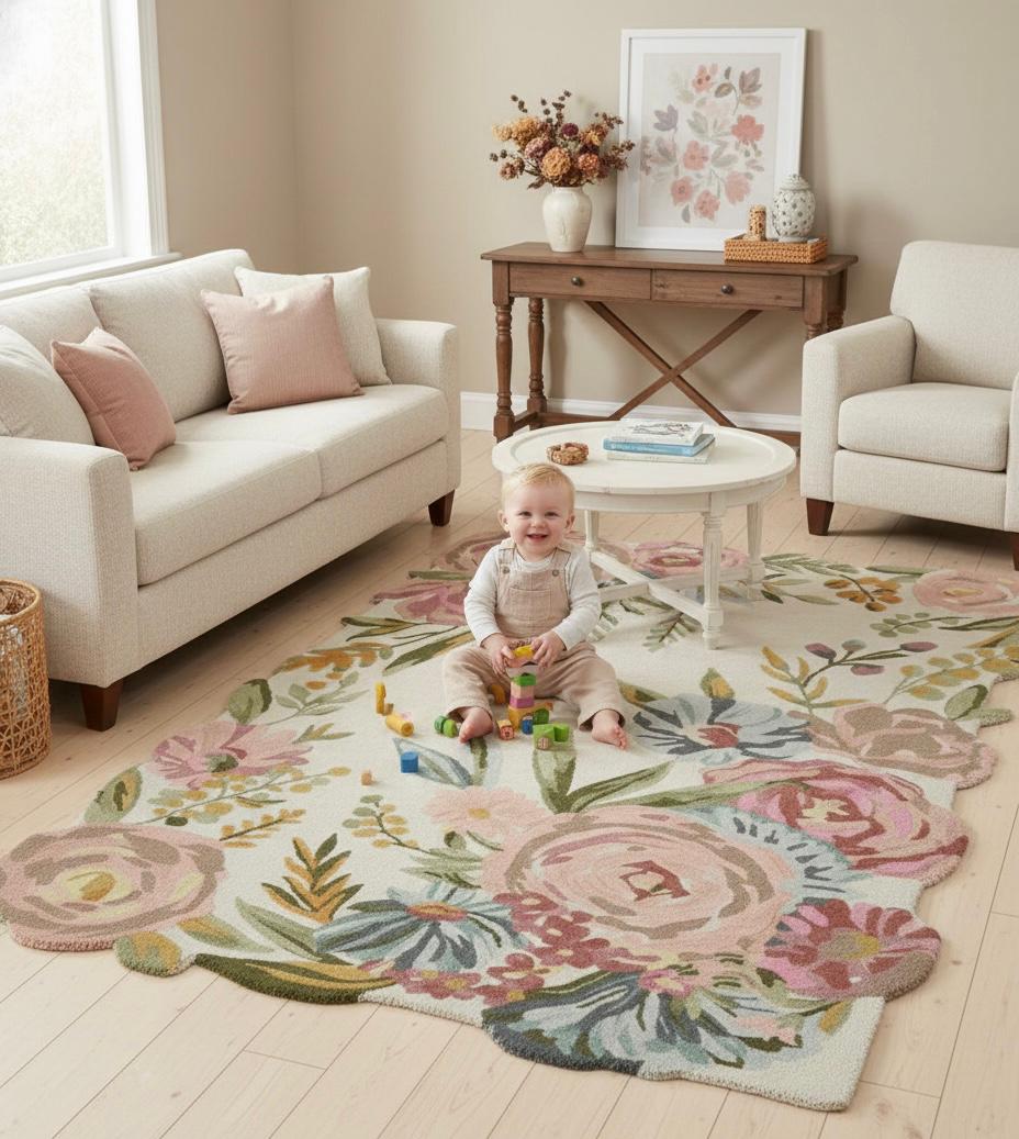 Flora in Focus Irregular Rugs