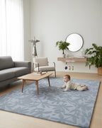 Soft Leaf Motif Handtufted Rugs