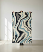 Swirled abstract pattern Handtufted Rugs
