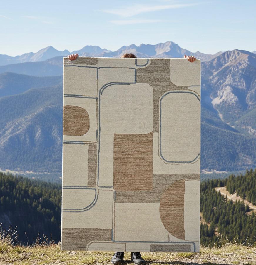 Soft Stone Geometry Handtufted Rugs