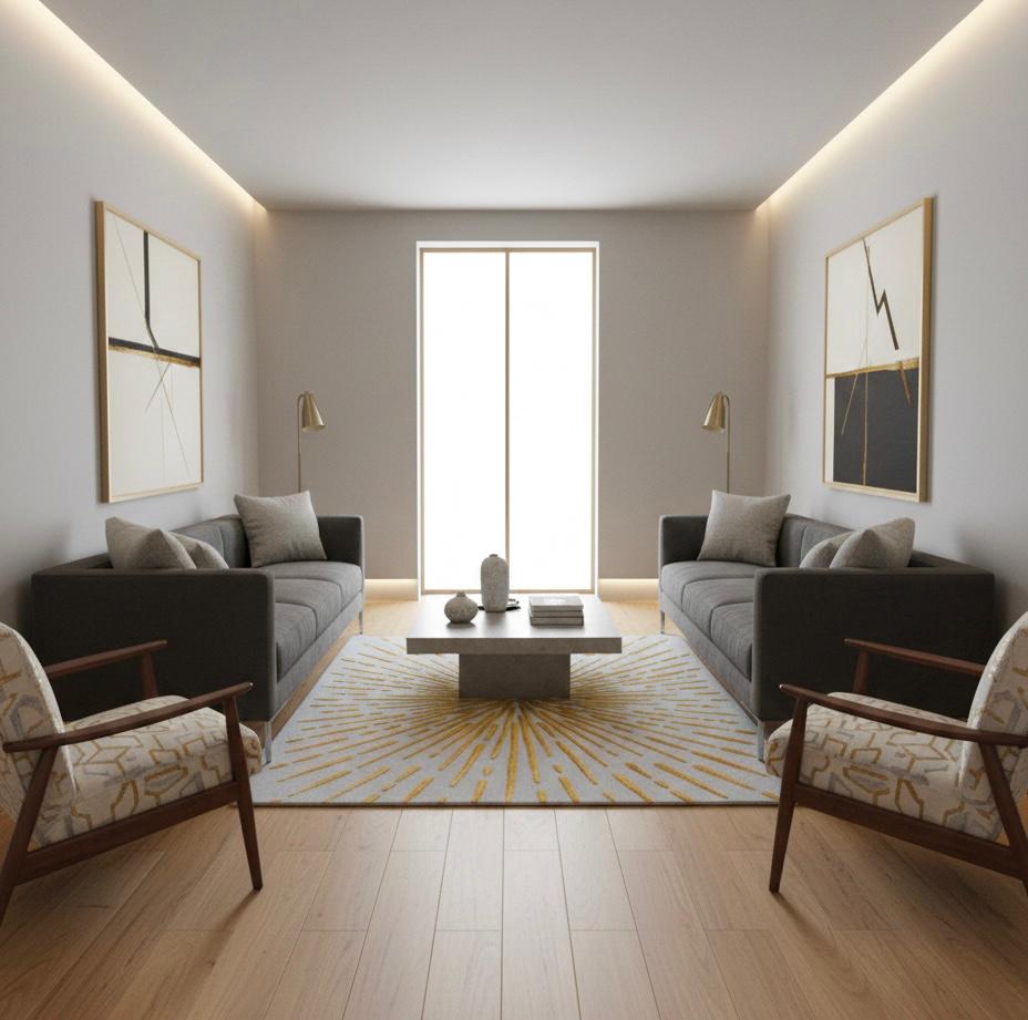 Gold Horizon Handtufted Rugs
