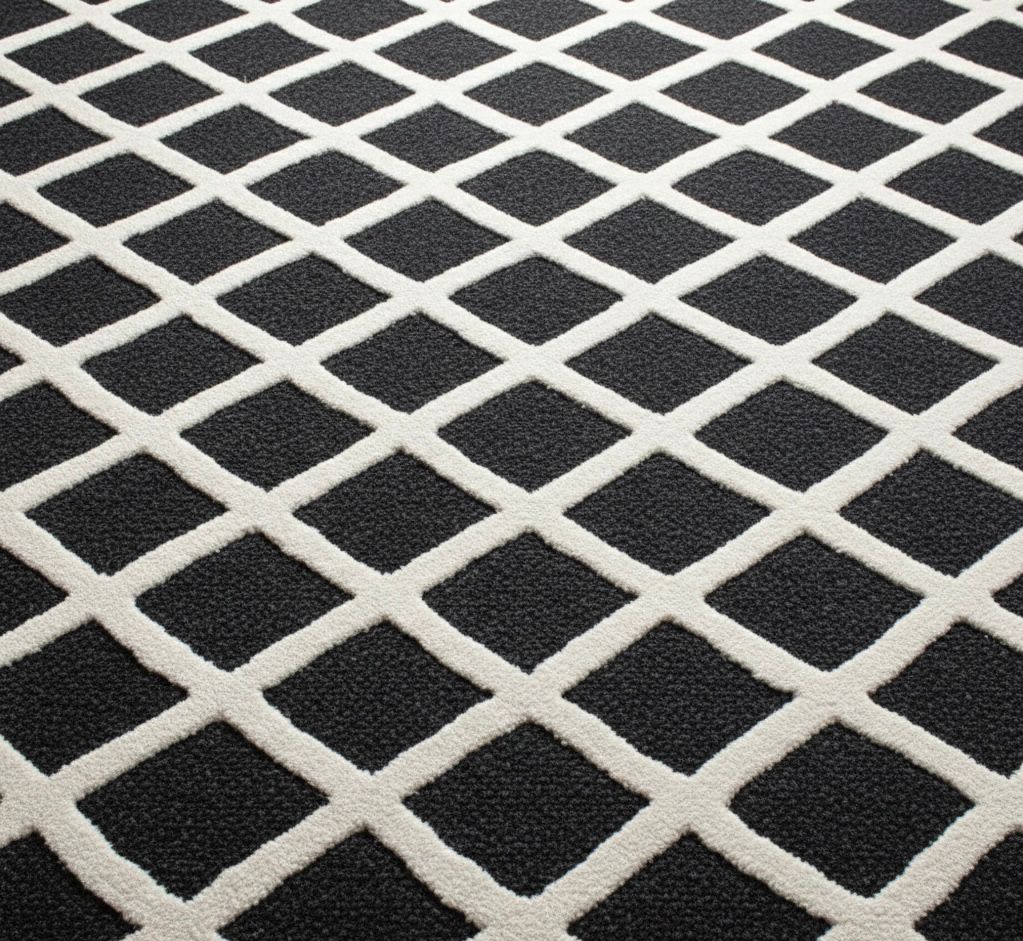 Coastal Diamond Hand-Tufted Rug