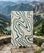 Abyss Teal Handtufted Rugs