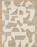 Neutral Geometry Handtufted Rugs