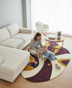 Amorphous Aura Irregular Rugs