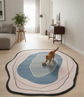 Pink Petal Drift Irregular Rugs