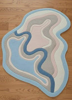Fluidity in Pastel Irregular Rugs