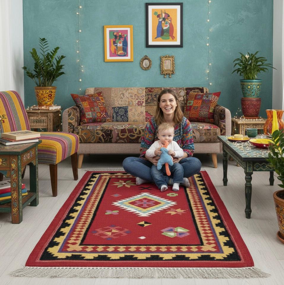 The Crimson Kilim Rugs