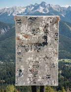 Modern grey&blue Turkish imported rugs
