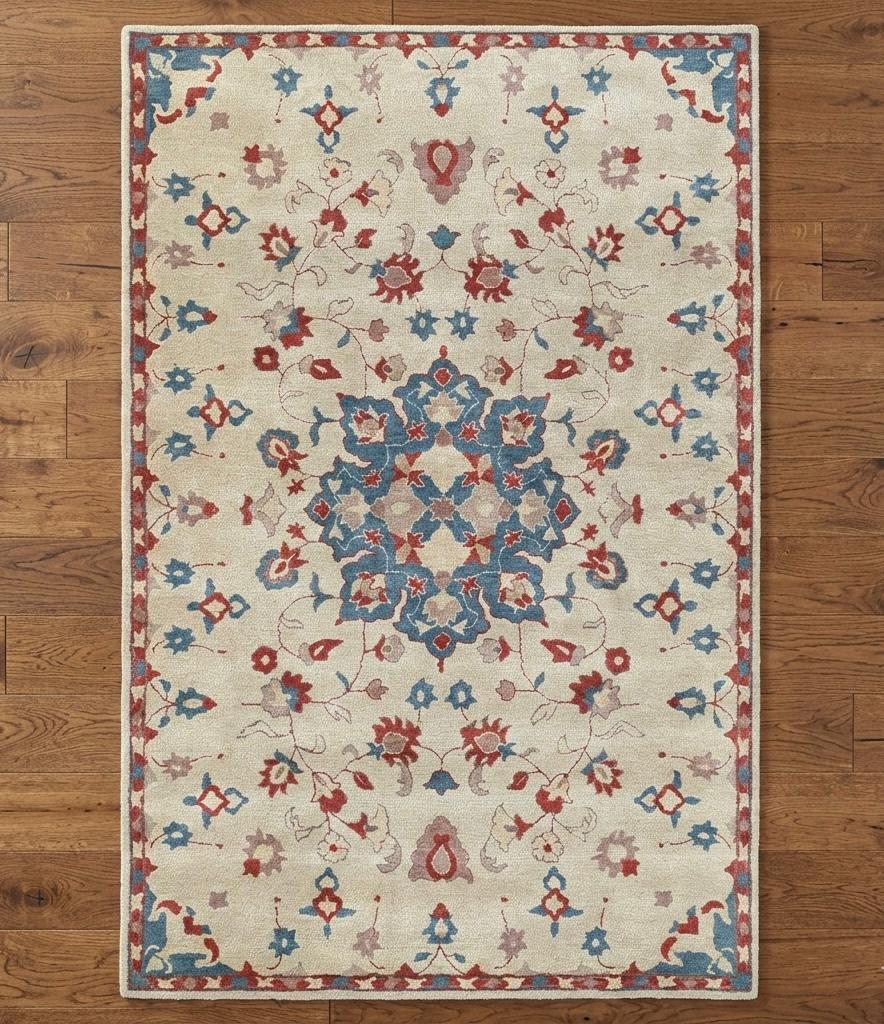 Floral Medallion Tufted Rug
