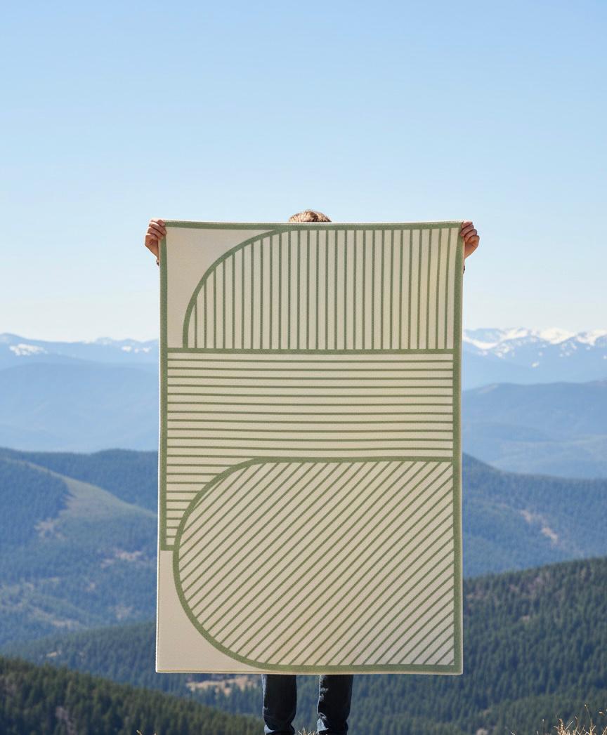 Sage Geometry Handtufted Rugs