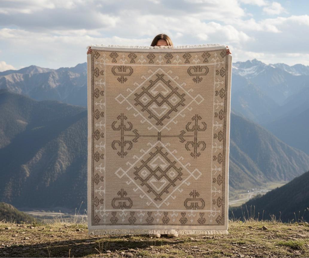 Modern Tribal Pattern Dhurrie