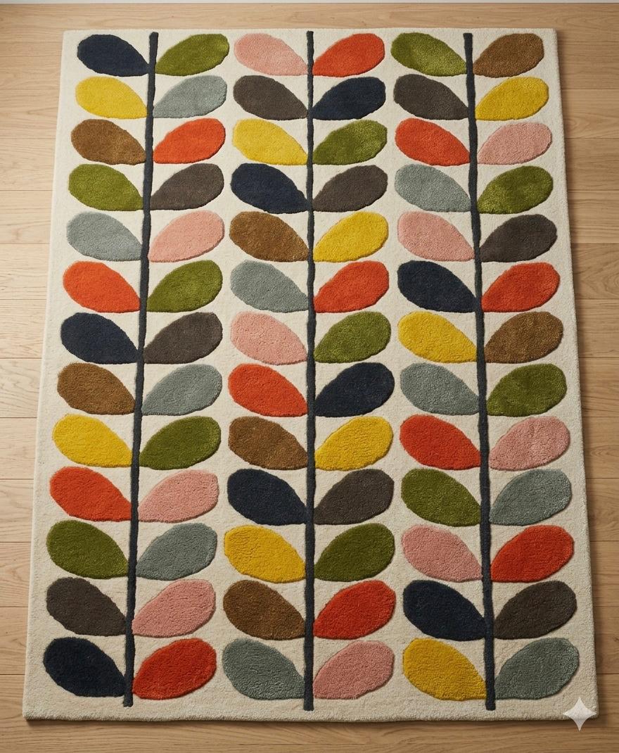 The Mod Leaf Handtufted Rugs