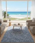 Soft Leaf Motif Handtufted Rugs