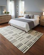 Abstract Parallel Stripe Handtufted Rugs