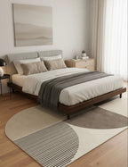 Beige Brown Irregular Rugs