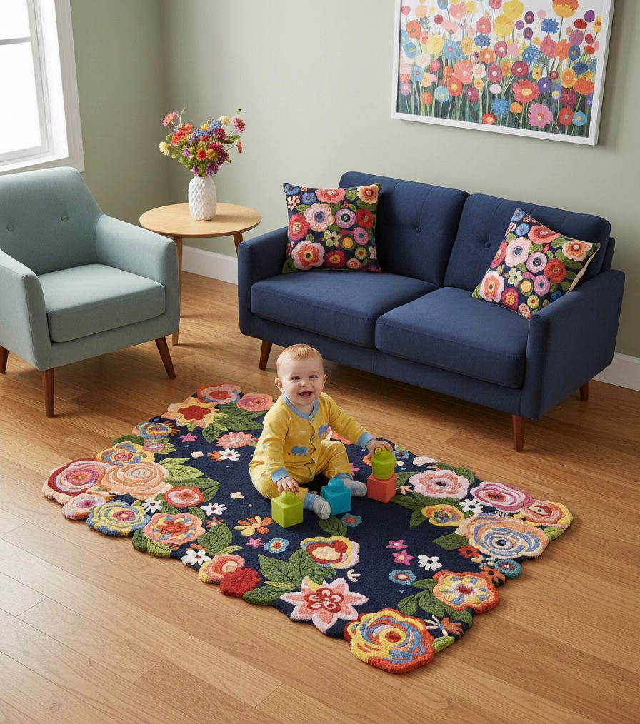 The Confetti Garden Irregular Rugs
