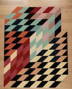 Chromatic Shift Irregular Rugs