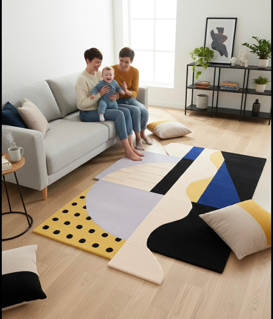 Polka-Dot Horizon Irregular Rugs