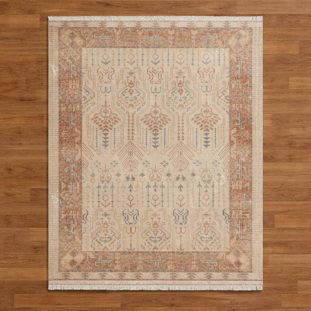 Earth-Toned Medallion Handknotted Rugs