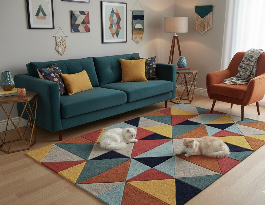 Prismatic Geometry Handtufted Rugs