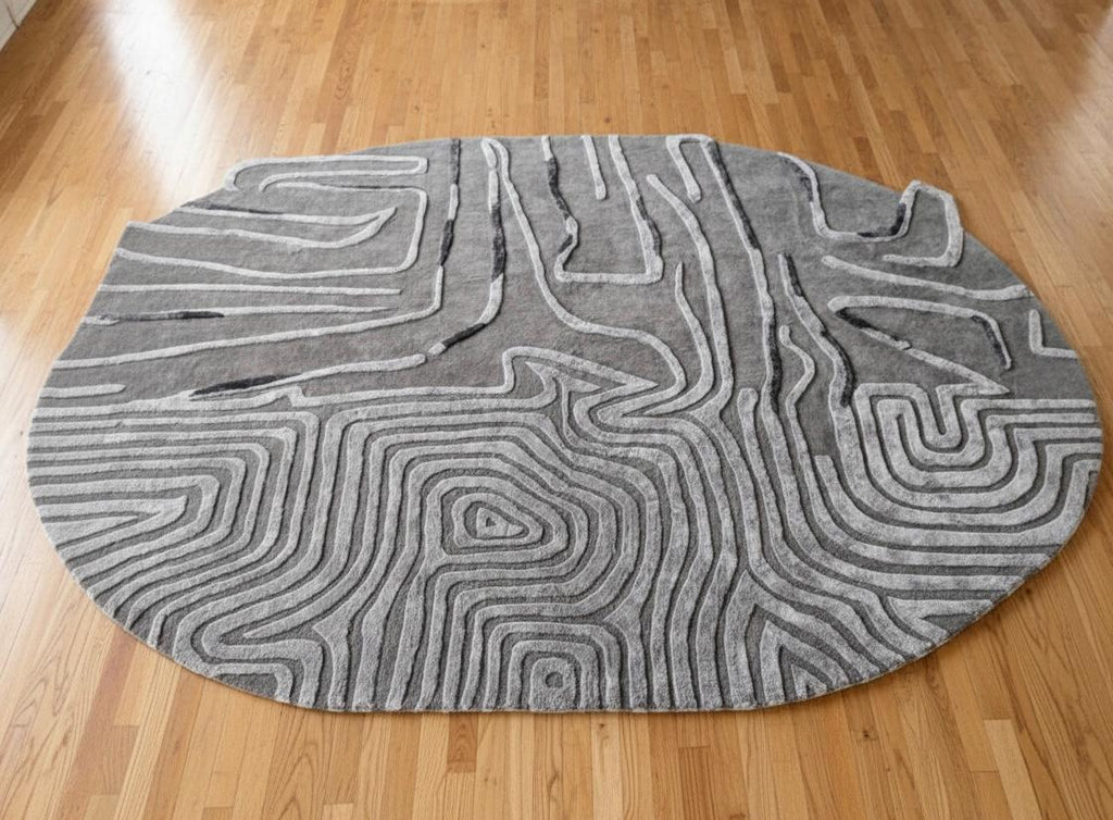Contour of Silence Irregular Rugs