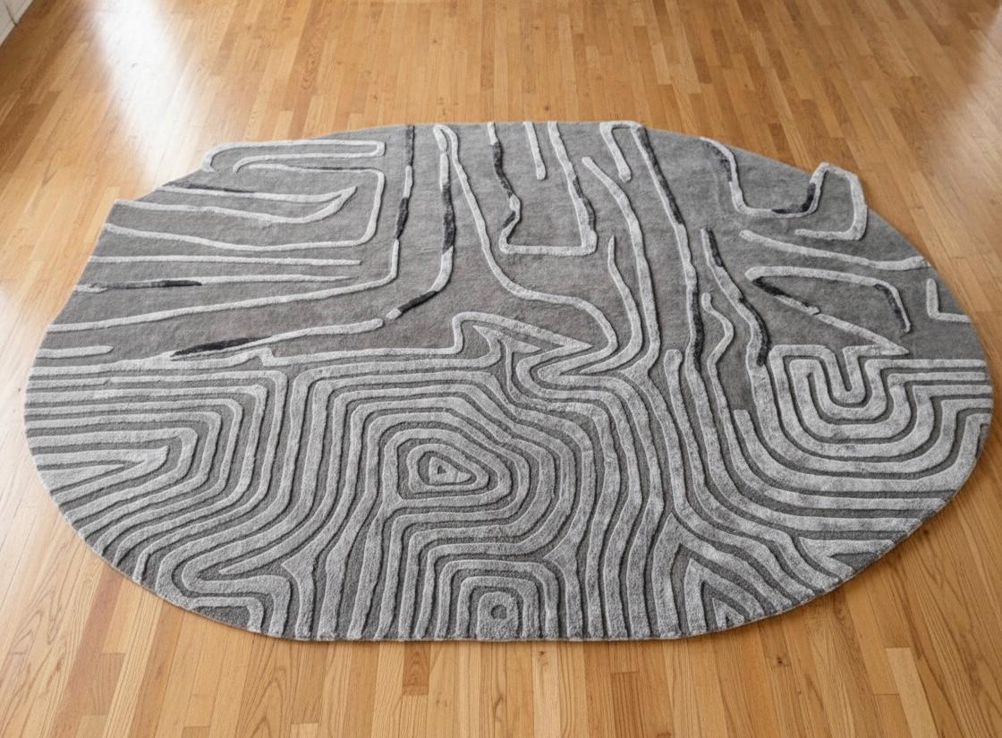 Contour of Silence Irregular Rugs