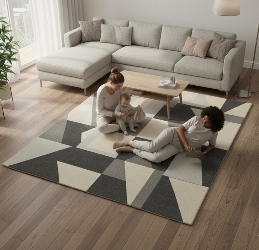 The Cubist Current Handtufted Rugs