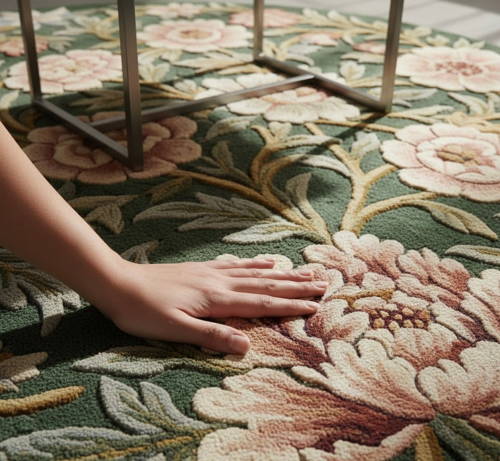 Botanical Bloom Circular Rug