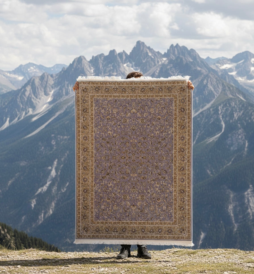 Lavender Silk Irani Rugs