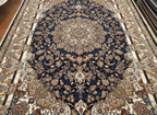 Royal Navy Blue Floral Irani Rugs