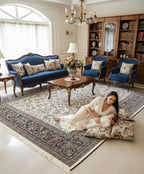 Ornate Isfahan Irani Rugs