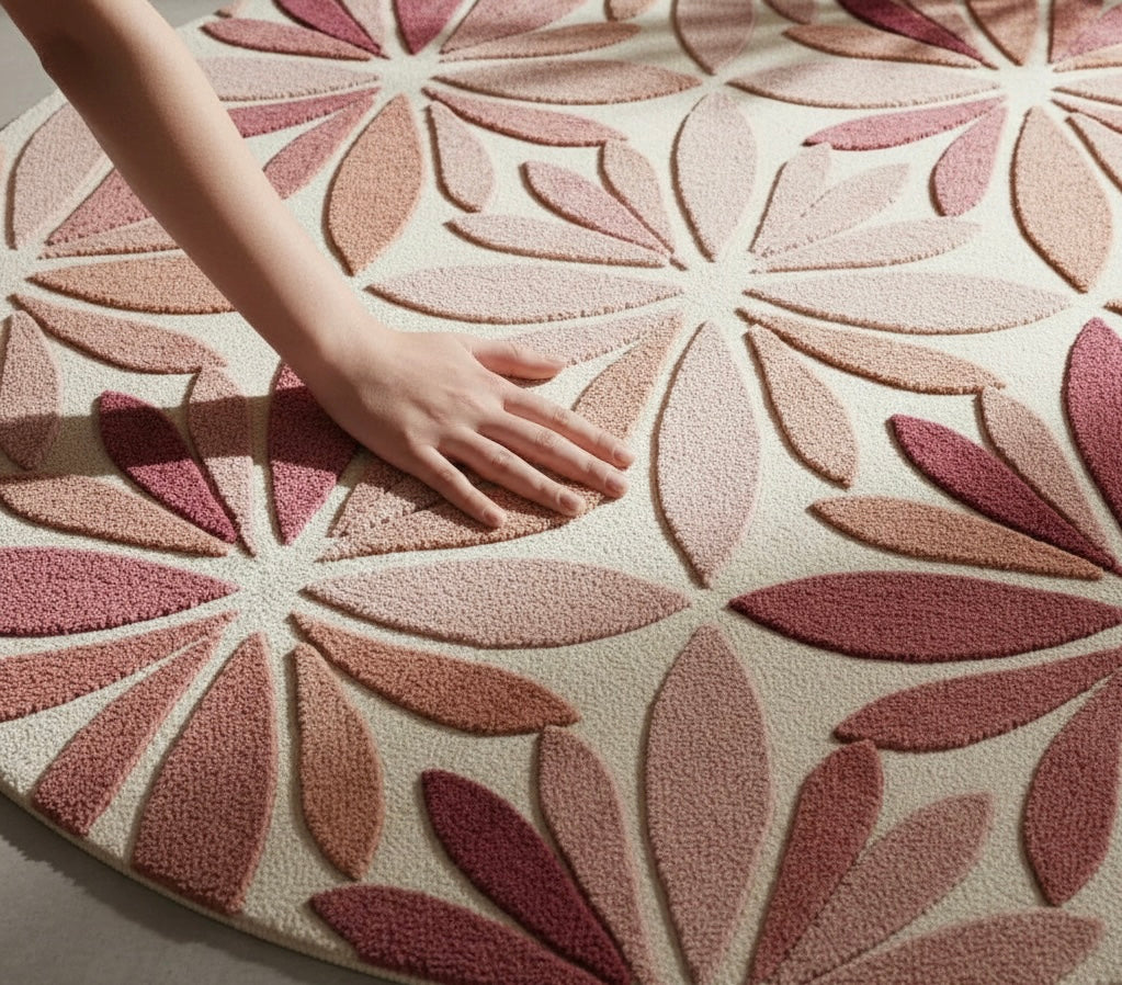 Rose Quartz Round Rugs