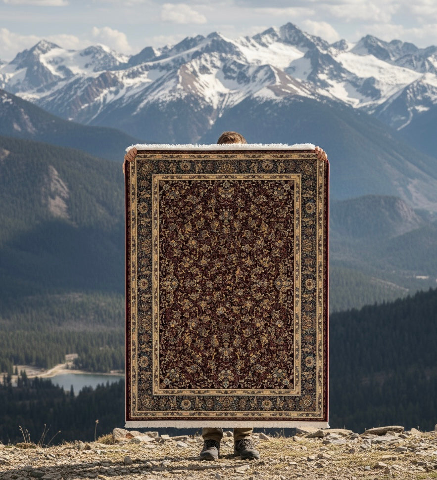Vintage-Style Floral Irani Rugs