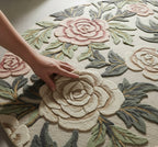 Vintage Rose Hand-Tufted Round Rug