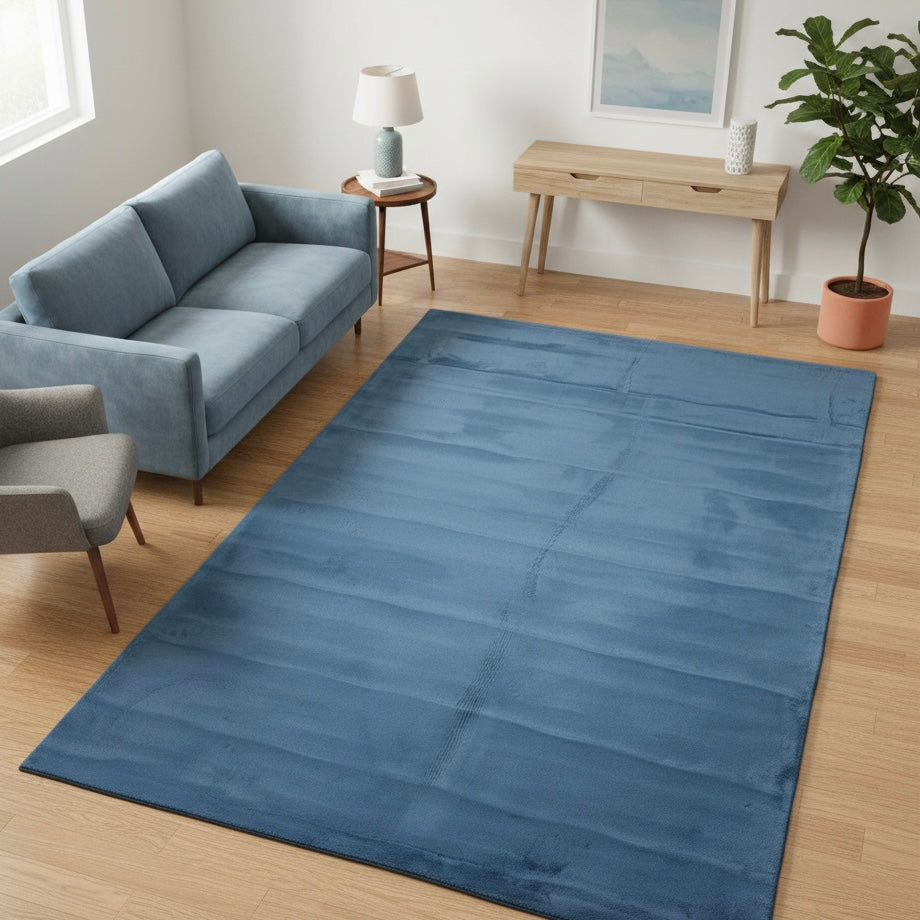 Oceanic Blue Super Soft Rabbit Fur