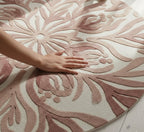 Floral Mandala Hand-Tufted Round Rug