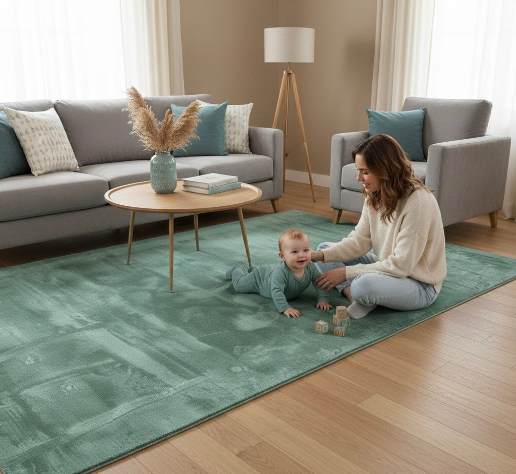 Sage Green Super Soft Rabbit Fur
