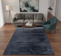 Storm Grey Super Soft Rabbit Fur