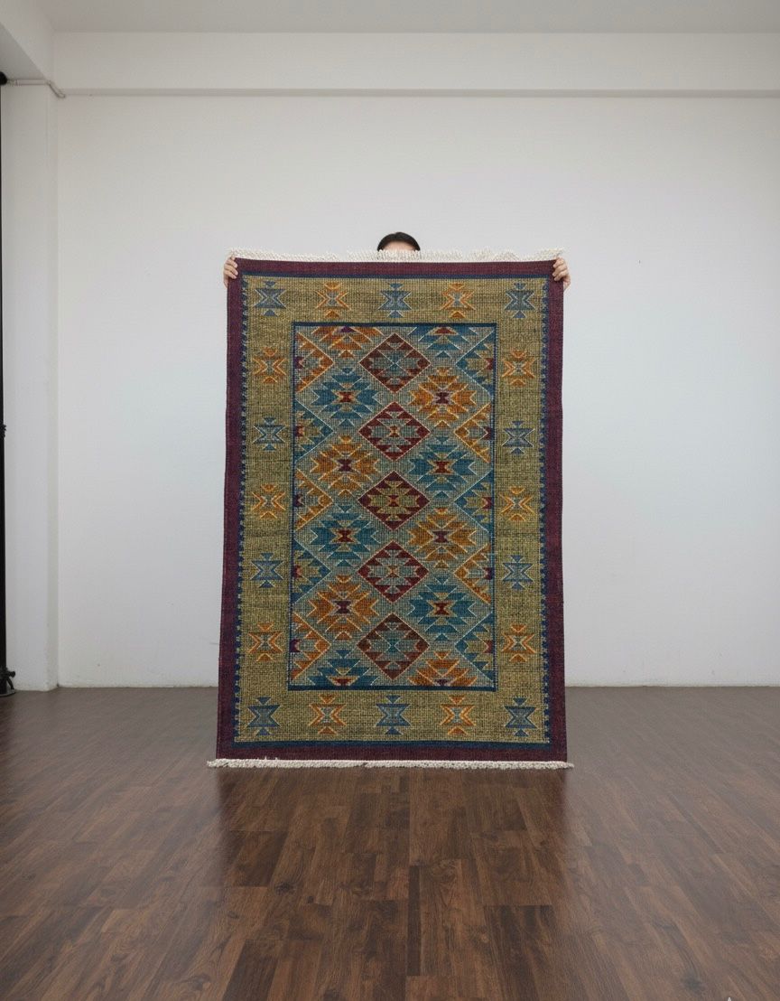 Multicolor Nomadic Medallion Kilim Dhurrie