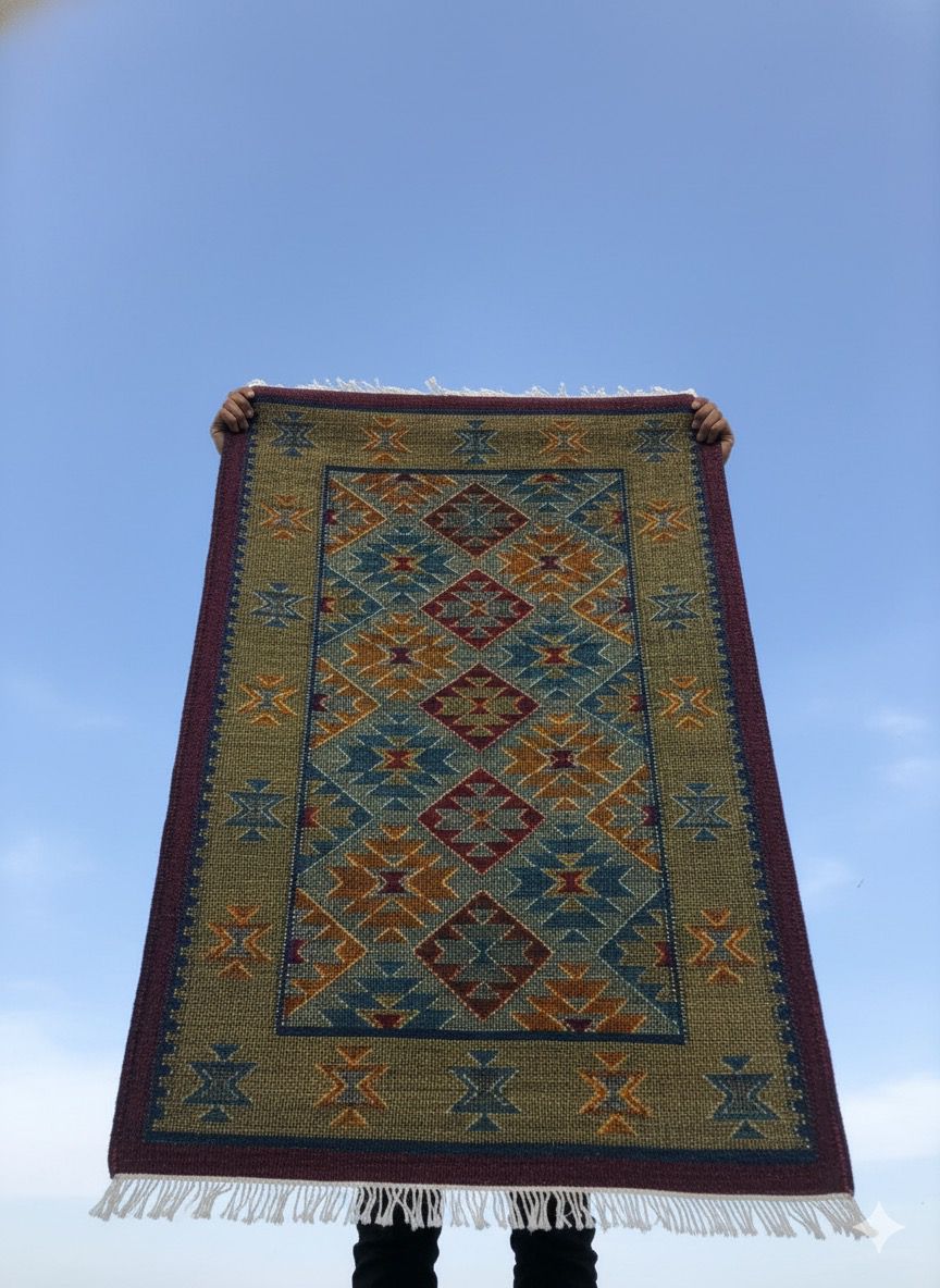 Multicolor Nomadic Medallion Kilim Dhurrie