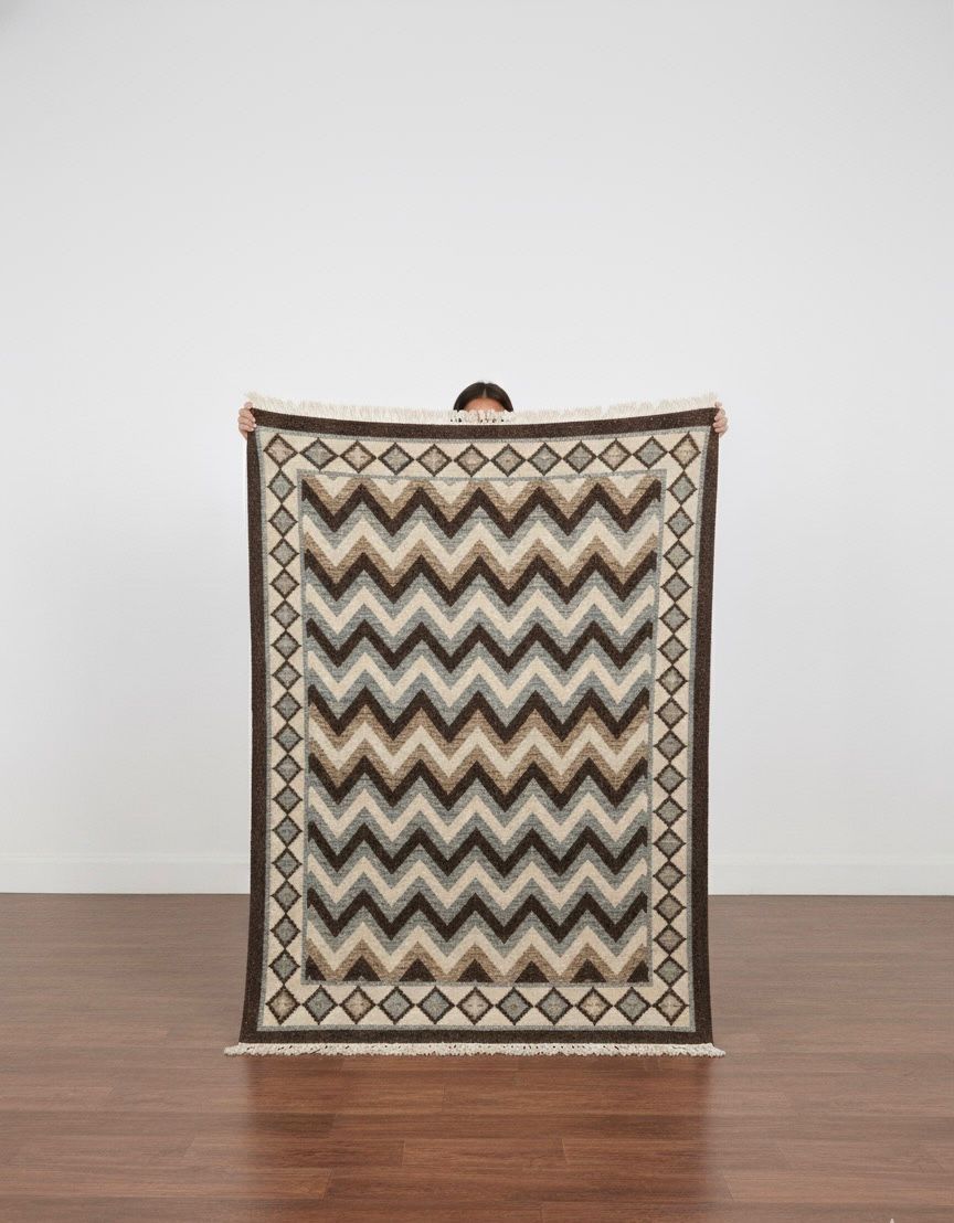 Zigzag Tribal Kilim Rug