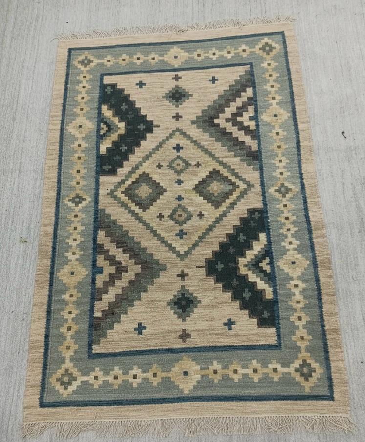 Aqua Diamond Triba Dhurrie