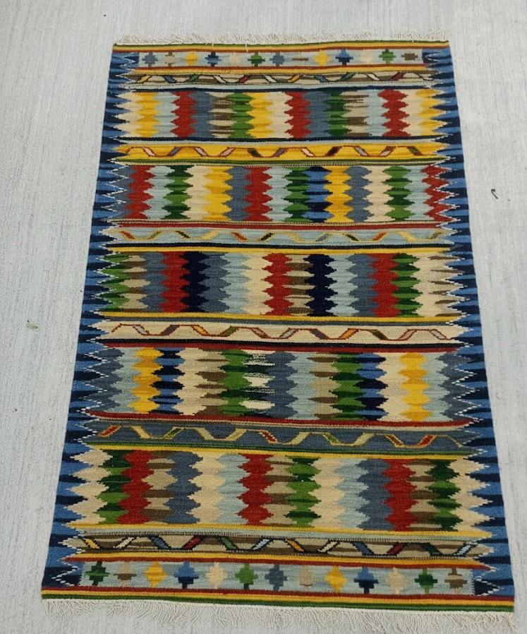 Southwestern Colorburst Kilim Dhurrie